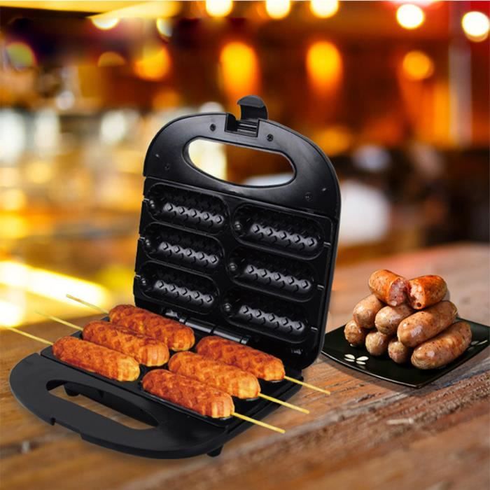 Machine à saucisses à hot-dog, petite saucisse grillée secrète, contrôle automatique de la température et multifonction
