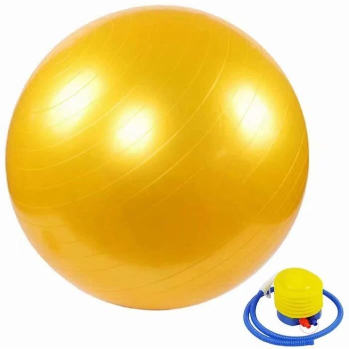 n de Gym ou Swiss Ball Gym Swiss Ball pour Pilates Yoga Grossesse Fitness Robuste Antideacuterapant HypoallergeacuteniqueJaune90101