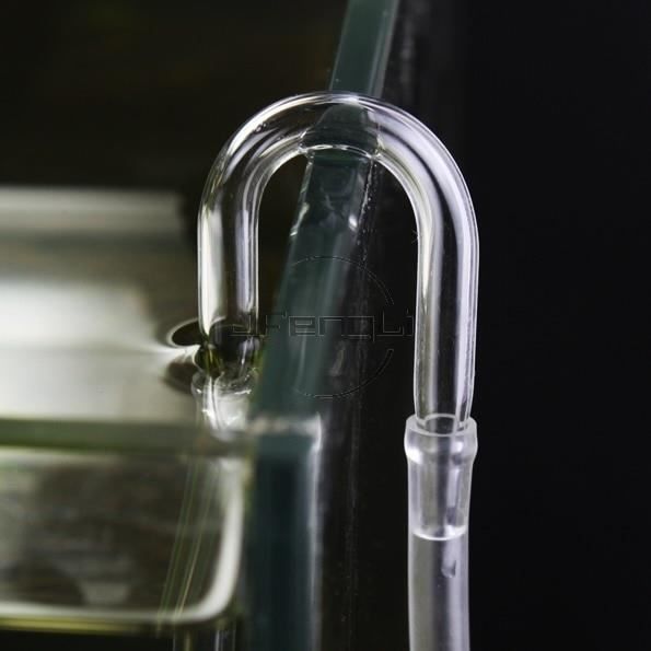 Aquarium,Diffuseur de CO2,3 pièces,connecteur en verre plié en forme de U,Tube,pompe à Air à suspendre,Aquarium,réservoir - Type S