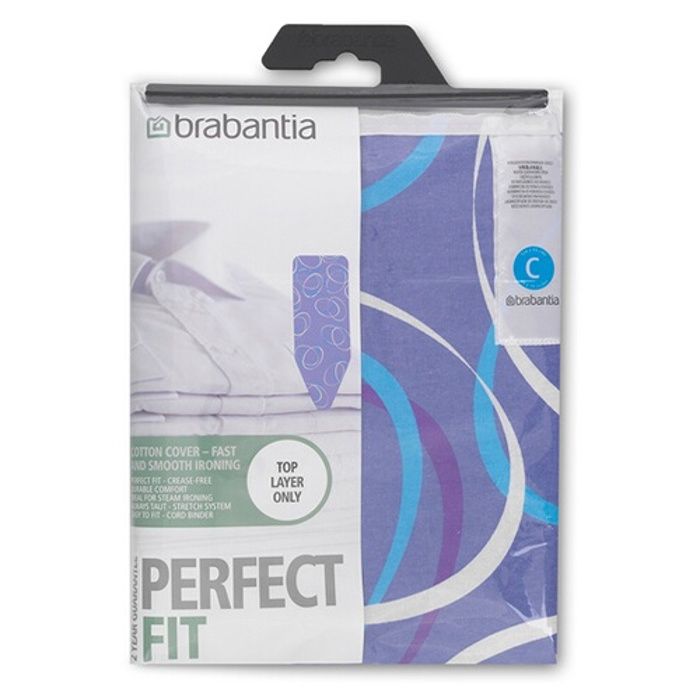 BRABANTIA Housse pour table à repasser Pack coloré - 124 x 45 cm