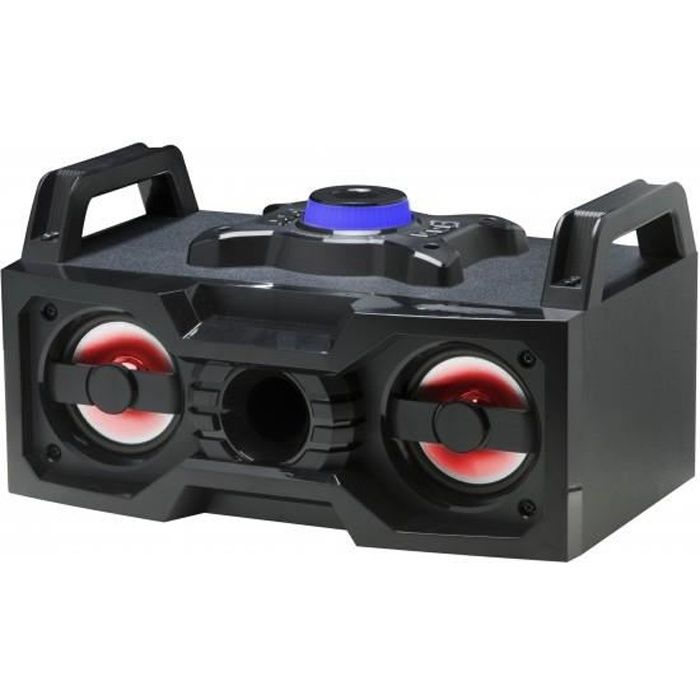 Enceinte Bluetooth Boombox avec radio FM et LED - DENVER BTB-60