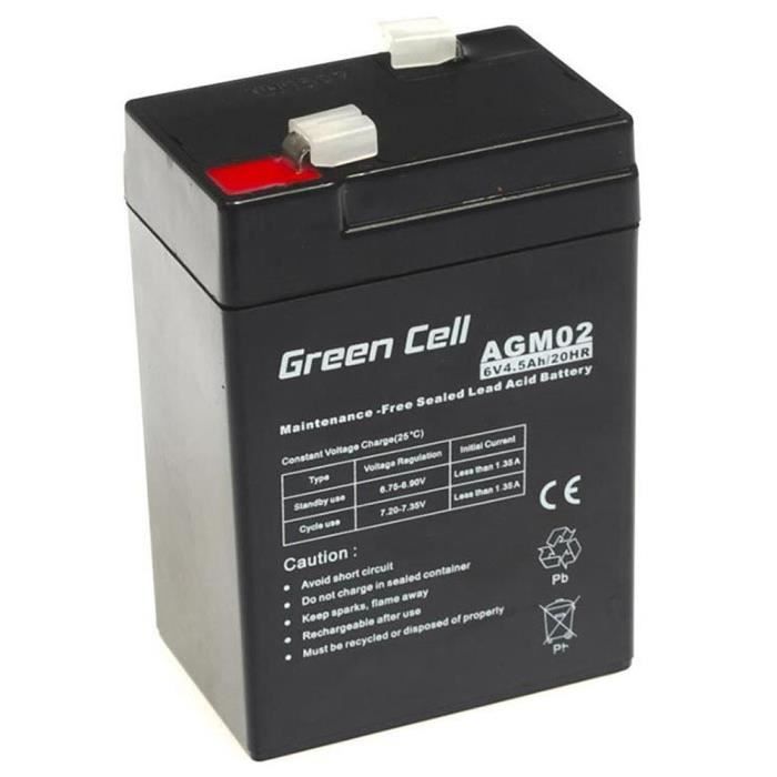 Batterie AGM VRLA Green Cell 6V 4.5Ah