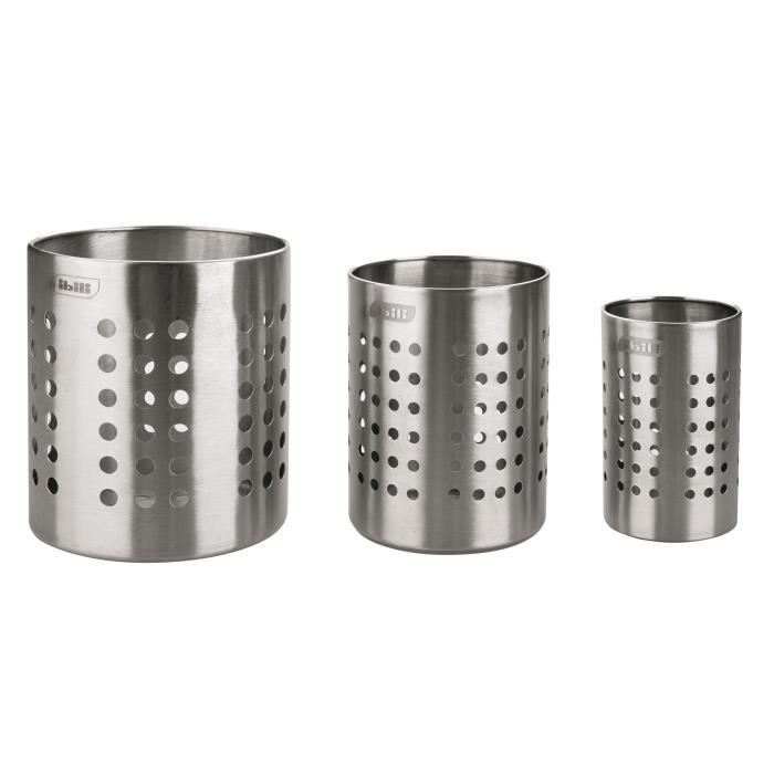 PORTE USTENSILES INOX (10cm) diamètre 10 cm Hauteurs : 12 cm