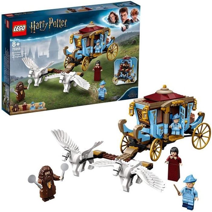 LEGO Harry Potter - Le carrosse de Beauxbâtons : l'arrivée à Poudlard, Jeu d'Assemblage 8 Ans et Plus, Jouet pour Fille et Garçon