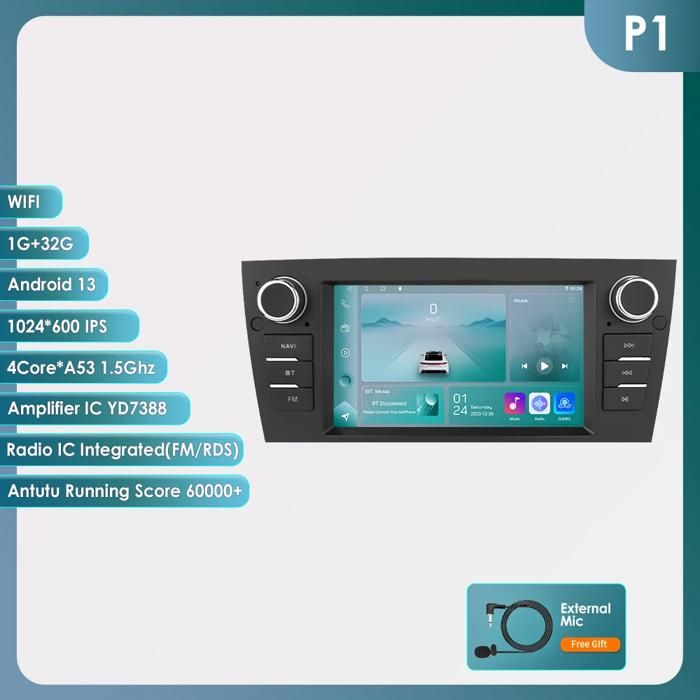 2DIN Voiture Multimédia pour BMW 3 E90 E93 E91 E92 2006 - 2012 Android Autoradio Stéréo Vidéo Audio Lecteur 7 \