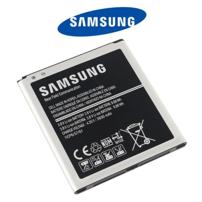 Authentique SAMSUNG Batterie Galaxy J3, J5, Grand Prime EB-BG530BBE 2600MAH