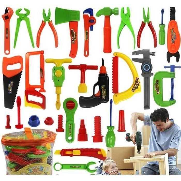 32 simulation outils de maintenance Jouets mobile boîte à outils Pour Enfant Bébé