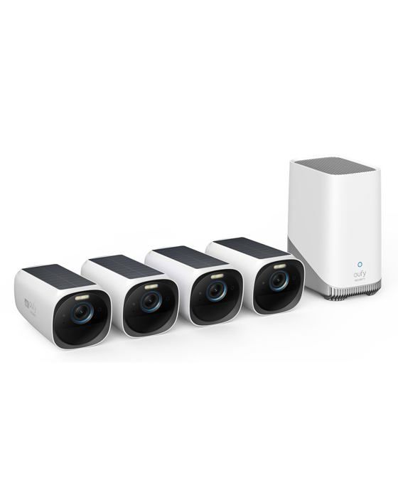 Caméra IP - eufy Security - T88733W1 - 4K - Vision nocturne - Alimentation solaire