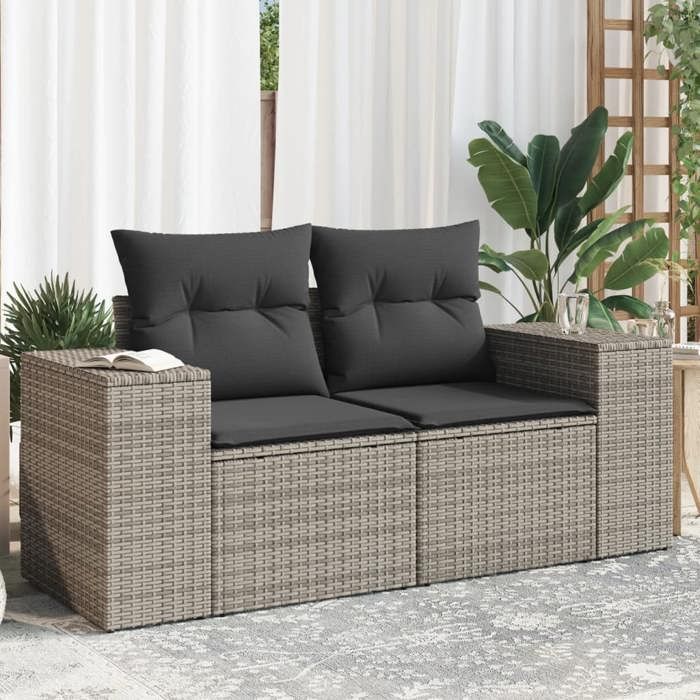 vidaXL Canapé de jardin 2 places - vue 6