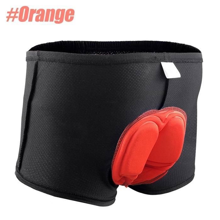 Short De Cyclisme Homme DEKO - Anti-bactérien Coolmax - Rembourré Pour VTT Et Route - Taille Variable - Noir