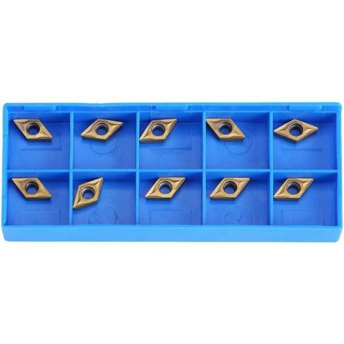 Lot De 10 Plaquette De Tournage Carbure Tungstène WCMX030208FN - CNC Indexable Antirouille