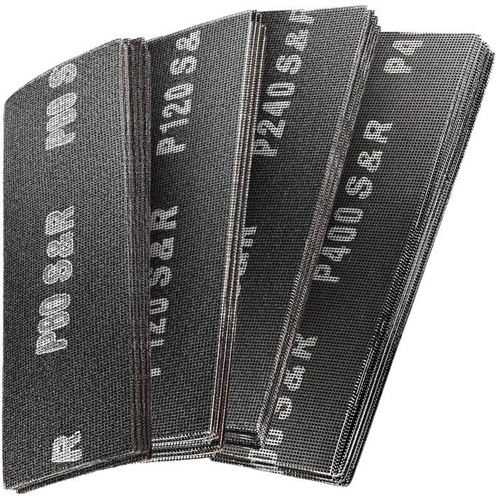 Feuille abrasive et papier pour ponceuse Ryobi Kit 10 disques abrasifs grain 80 - 100 - 120