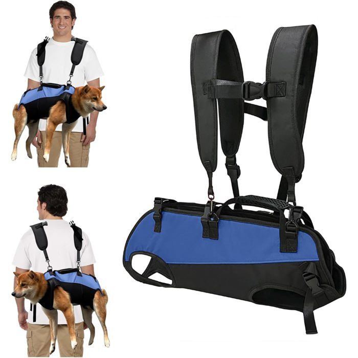 Comparer les prix de Harnais de Levage pour Chien de Grande Taille,Respirante Sac de Transport pour Chien avec Poignée,Sac à Dos Réglable pour Chien