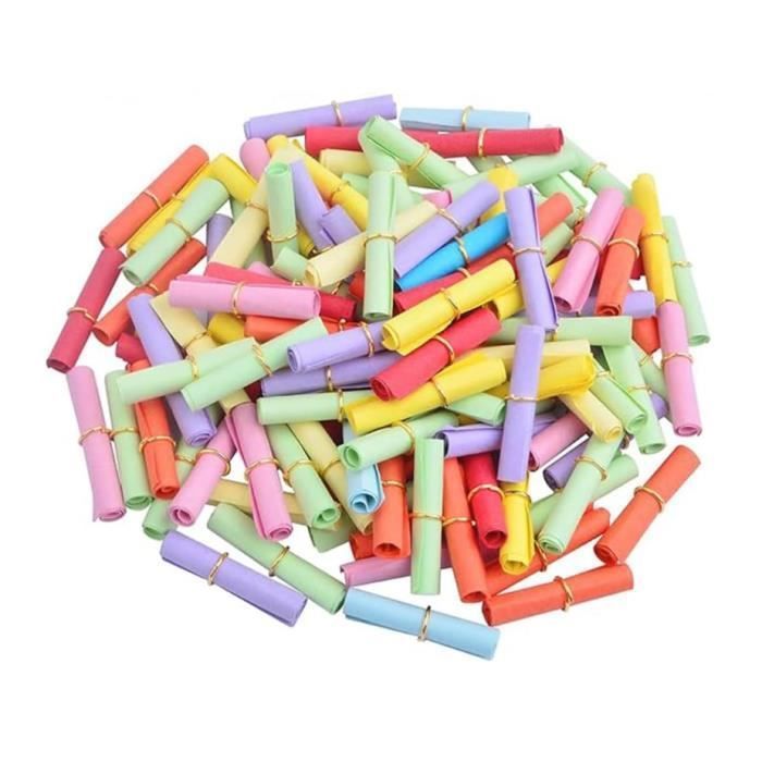 Toyvian – 400 Billets De Tombola Multicolores – Papier Solide – 5x2,5 Cm – Pour Fêtes, Carnavals, Écoles, Anniversaires – Lot Polyvalent