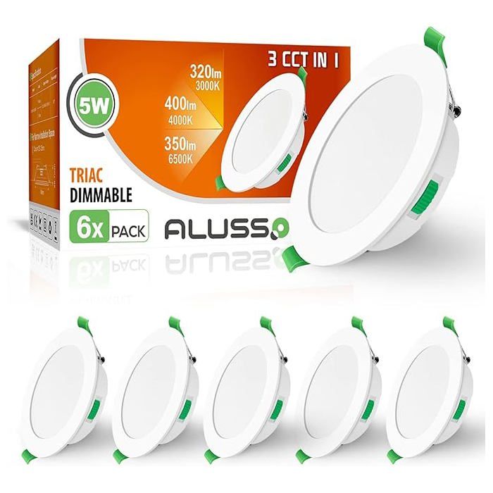 Spot LED Encastrable Extra Plat ALUSSO 4W 310LM - Dimmable, étanche IP44 - NEUF