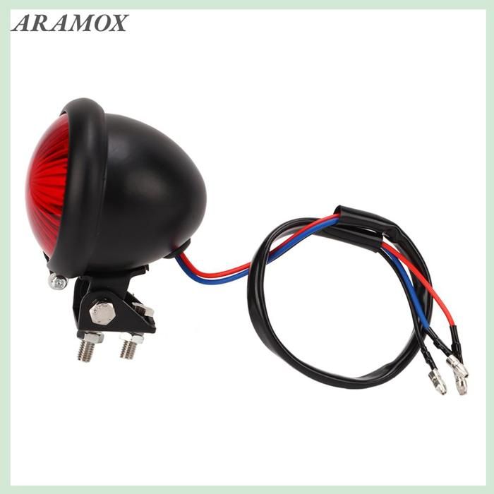 Feu Stop Moto LED Rond Rétro Universel 12V - Feu Arrière Mult Fonction