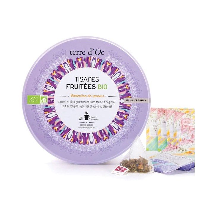 Coffrets à offrir - Terre dOc : Coffret 40 infusettes tisanes fruits bio