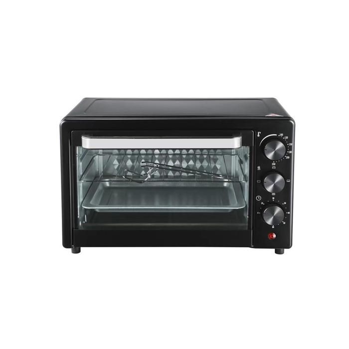 Mini four électrique 25L avec poêle et grille minuterie 60min 1000W four à pizza 120-250°C pour snacks desserts