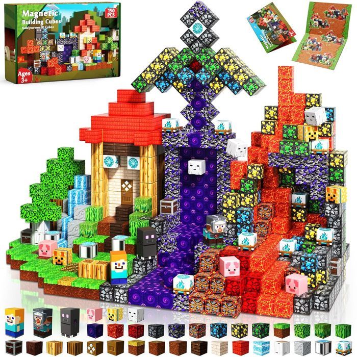 Jouet de construction magnétique - SET - 44 pièces - Plastique ABS