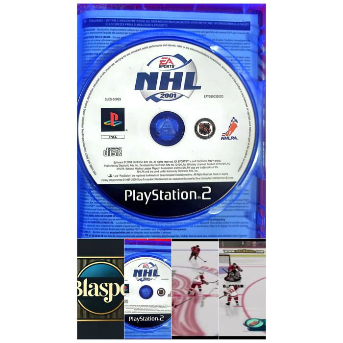 Ea Sports Nhl 2001 – PS2 – Cd Seul Sans Boîtier – Jeu De Hockey Sur Glace