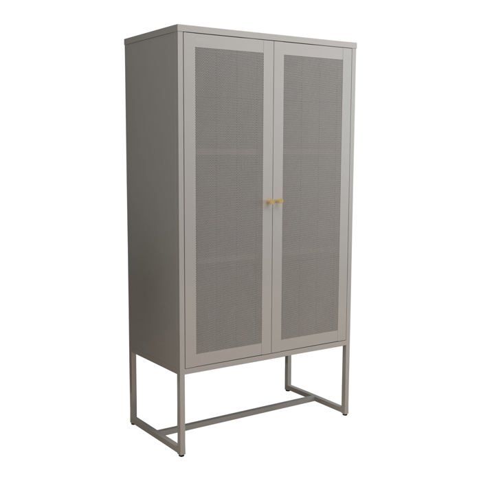 Armoire bureau - HELLOSHOP26 - Armoire métallique - 150 x 80 x 40 cm - Gris - 2 étagères Armoire bureau - HELLOSHOP26 - Armoire métallique - 150 x 80 x 40 cm - Gris - 2 étagères