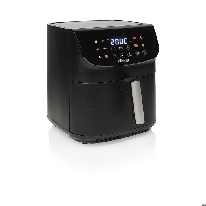 Tristar FR-9073 Friteuse &agrave; air chaud 9 l 1800 W rev&ecirc;tement anti-adh&eacute;sif, Minuteur digital noir
