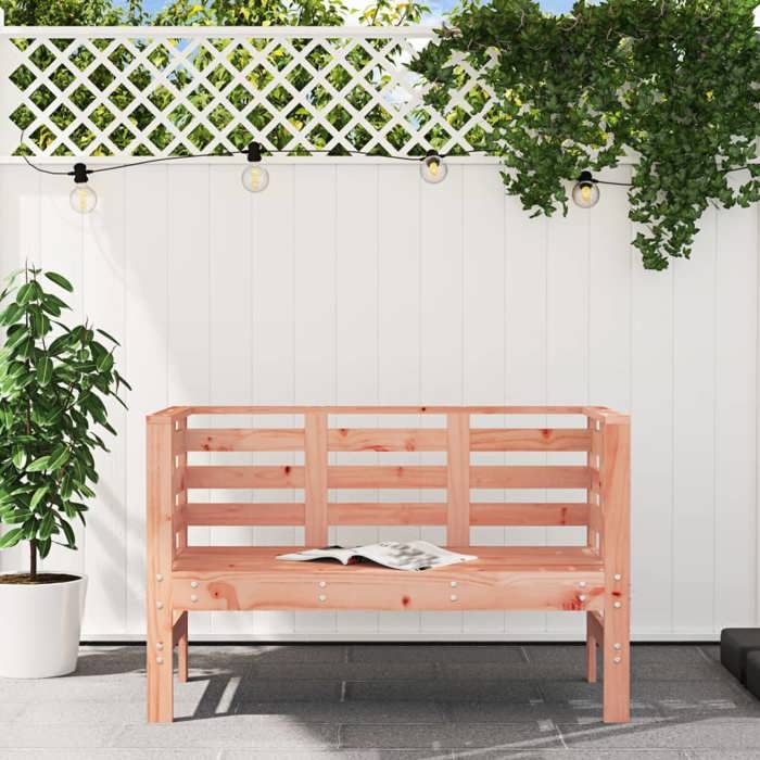 Brun SWEETY Banc de jardin - 2 PLACES - 111 5x53x71cm bois massif de douglas 111 5x53x71cm - Banquette balcon CL78585341370