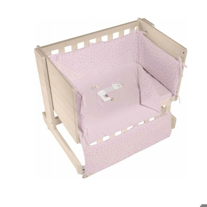 Lit de bébé BIMBI CASUAL COLECHO LLAMA - Bois et Coton