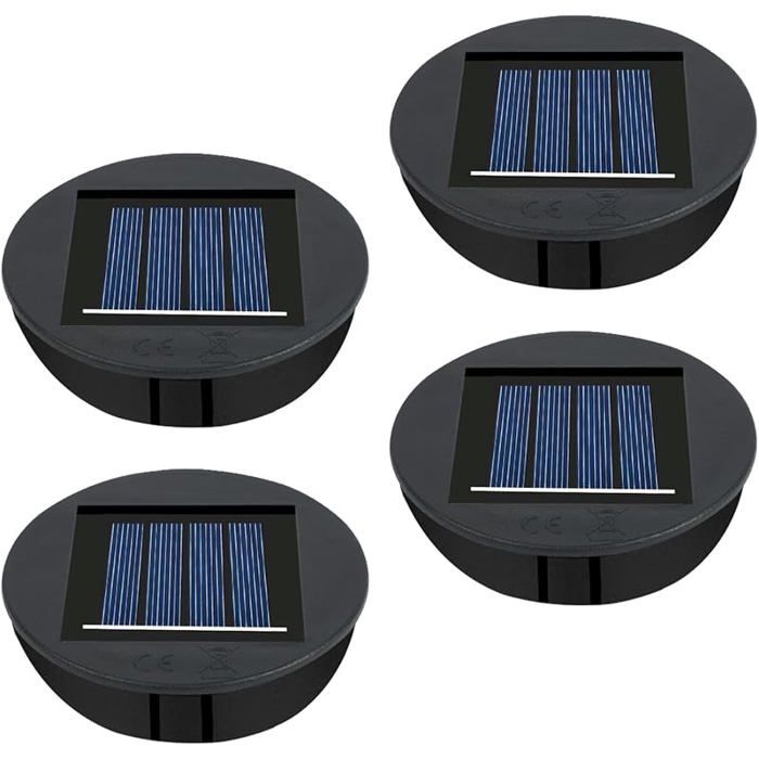 Lampes Solaires de Re Panneau Solaire Lanterne Couvercle de Re 4PC Lampe Solaire de Re pour 1 4PC-A