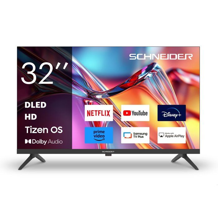 Téléviseur LED 32 SCHNEIDER 32A2T HD 1366x768 Smart Tizen OS HDMI x3 USB x2