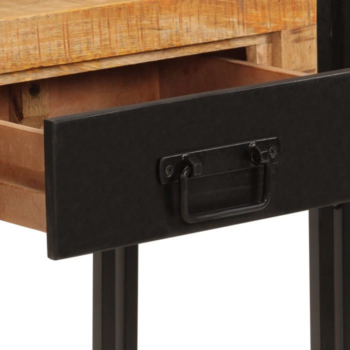 Table console 110x30x76 cm Bois de manguier solide_2 ans garantie_77820