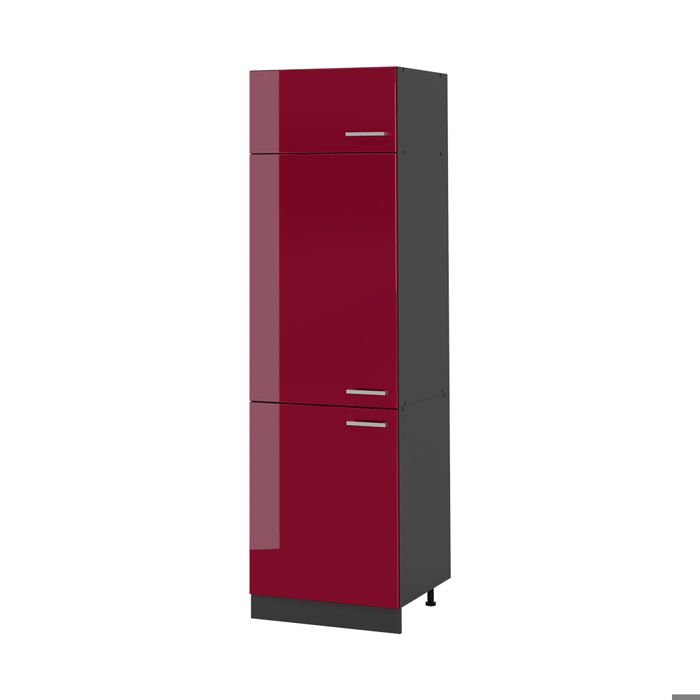 Armoire haute R-Line 60cm Rouge brillant/Anthracite Vicco 63193
