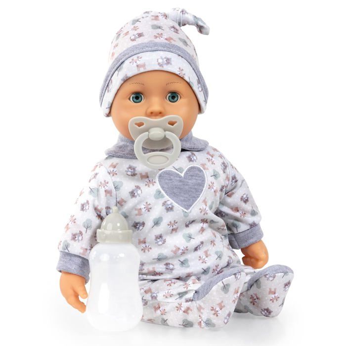 Poupon - BAYER DESIGN - 93824CP - 38 cm - Corps souple câlin - 24 sons interactifs