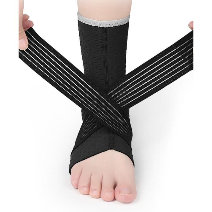 Attelle De Cheville Réglable - Soutien Et Compression - Noir - Générique - Neuf