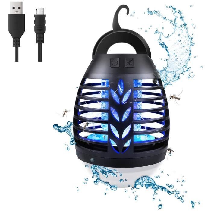 Lampe Anti-moustique Camping Bleue – Bon éclairage – Générateur De Soirées Sans Piqûres
