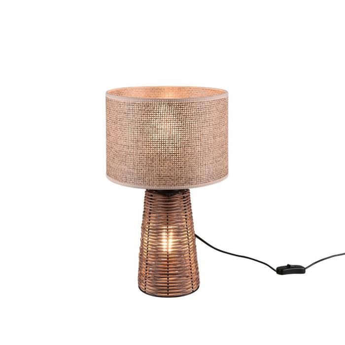 Lampe de table - Reality Straw - Abat-jour en osier - Hauteur 40 cm - Culot E27