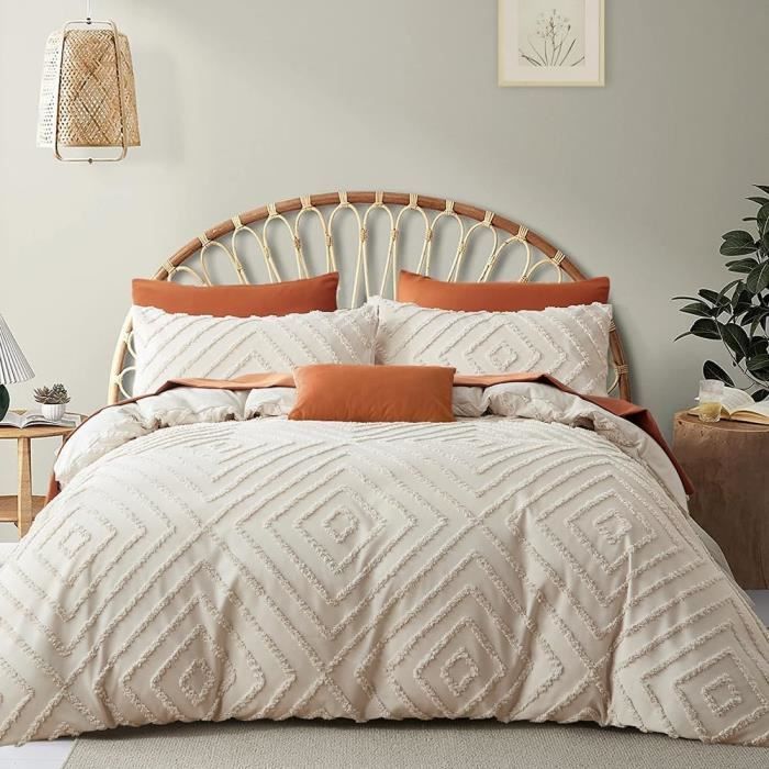 Housse De Couette 220x240 Cm Style Viking Celtique - Microfibre Brossée Réversible, 2 Taies 65x65 - Déco Chambre Bohème