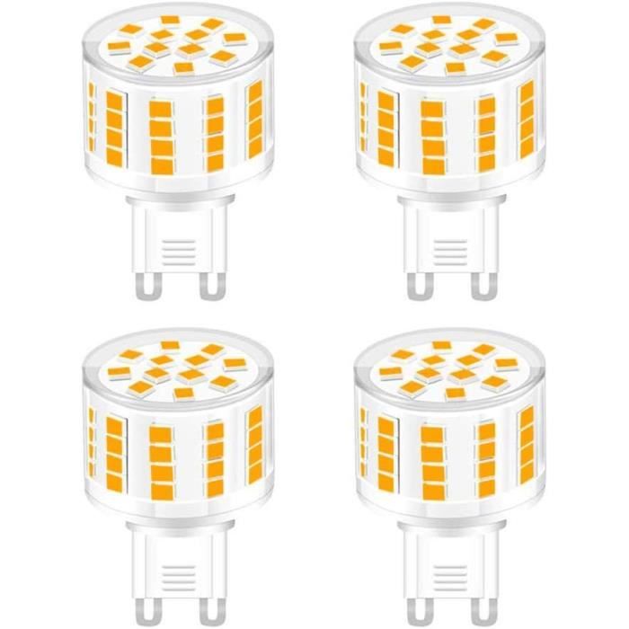 Ampoule LED G9 4W Équivalent 33W 40W Ampoules Halogènes Lampe,425LM,Blanc Chaud 2700K,Sans