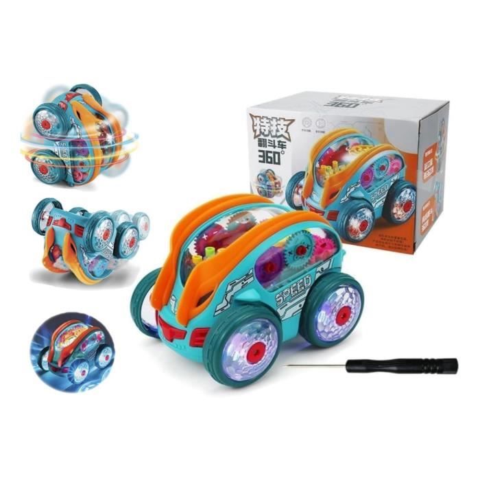 Voiture de Cascade - Multicolore - Engrenages Mobiles - Lumières LED - Musique - 3 ans et plus