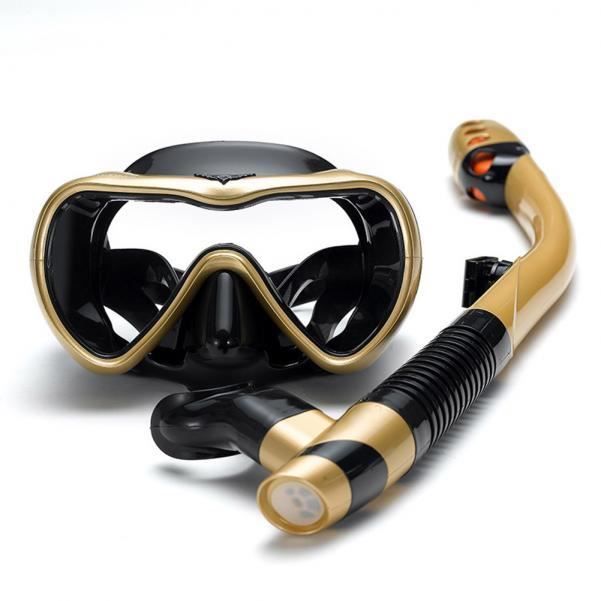 Ensemble de tuba sec, équipement de plongée avec tuba pour adultes,  ensemble de tuba anti-buée, masque de plongée en verre trempé pour adulte