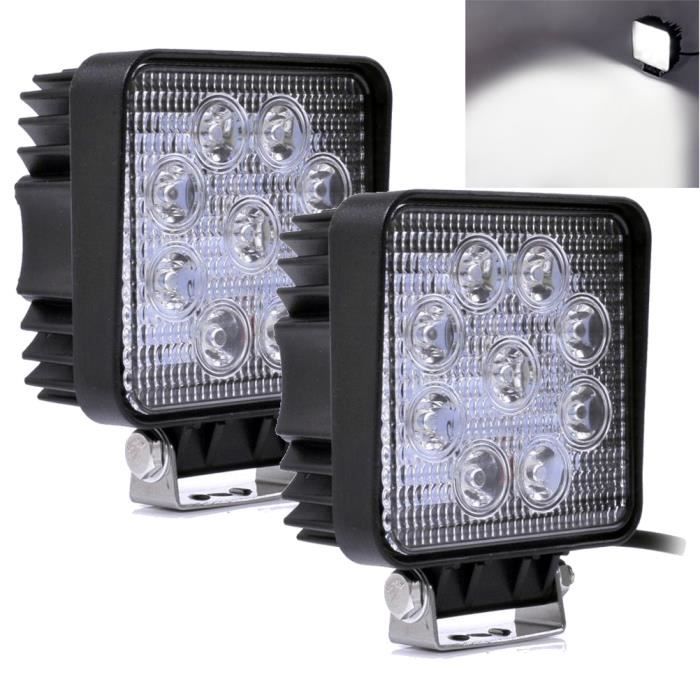 SUV 2 x 258 W Phare de travail LED LTPAG 7 24000LM Phare auxiliaire voiture 12 V 24 V Phare de recul LED IP68 Phare antibrouillard universel pour camion tracteur ATV Offroad remorque