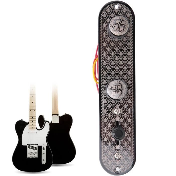 BEL Accessoire de guitare électrique avec plaque de commande précâblée et  bouton de commutateur Accessoire de guitare (GE203)