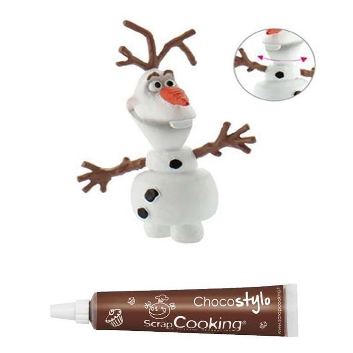 Figurine Pour Gateau La Reine Des Neiges Olaf Stylo Chocolat Cdiscount Maison