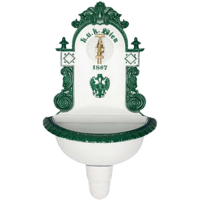 Fontaine Murale Aluminium Style Antique - Palazzo INT - Or Noir - 70cm - Neuve