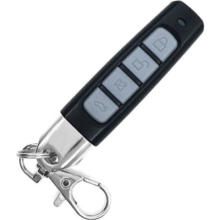 TELECOMMANDE UNIVERSELLE DE PORTAIL 433.92 MHZ COPIEUSE 4 CANAUX 