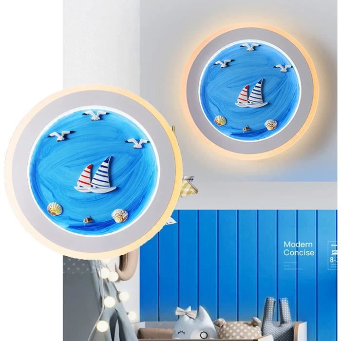 Applique Murale Ballon - Lampe Enfant 20cm | Ampoule 5W Incluse | Interrupteur à Corde
