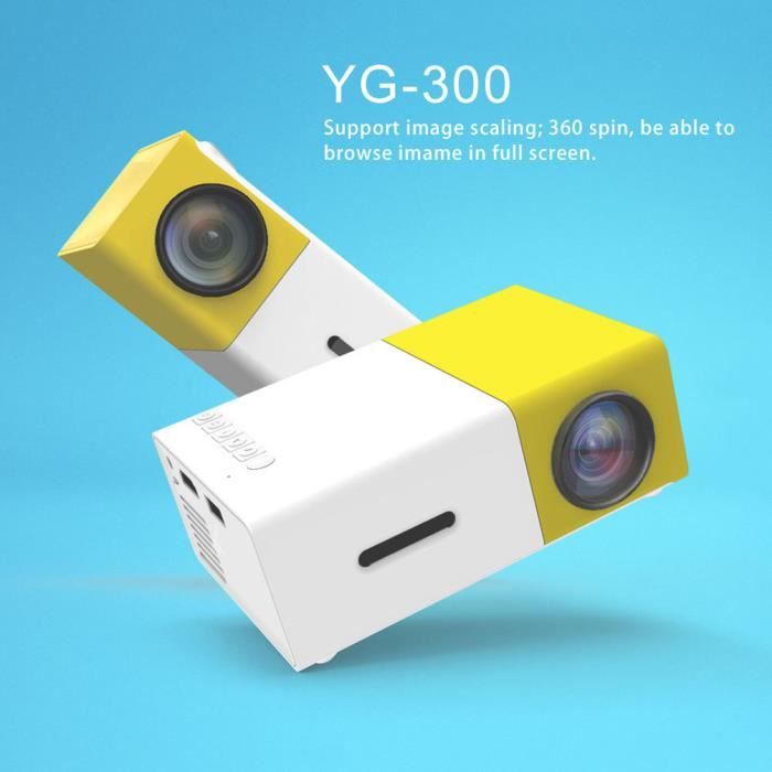 YG300 Professionnel Mini Projecteur Full HD1080P Home Cinéma LED