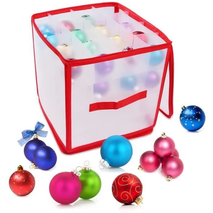 Boite Rangement Boule de Noël, Boite Rangement Noël, Boîte de Rangement