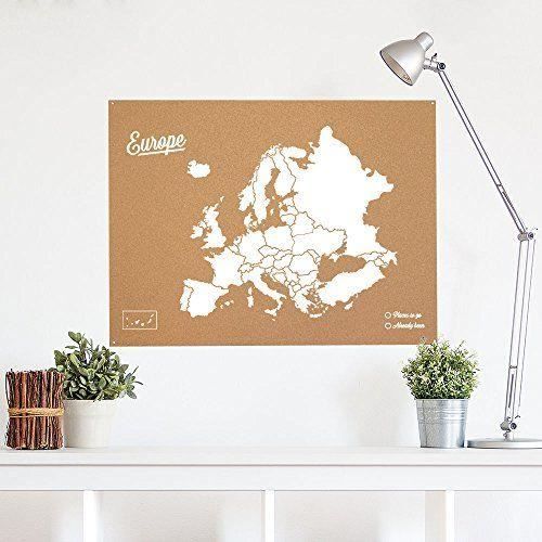 Carte en liège - Woody Map Natural Europe