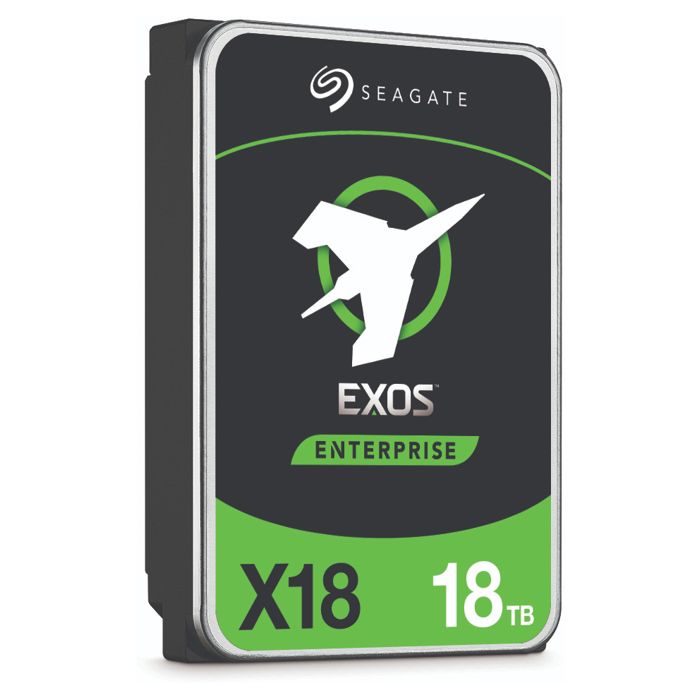 Seagate EXOS X18 SAS 18To 512e/4kn EXOS X18 SAS 18To Helium 7200rpm 256Mo cache 512e/4kn Fast Format BLK